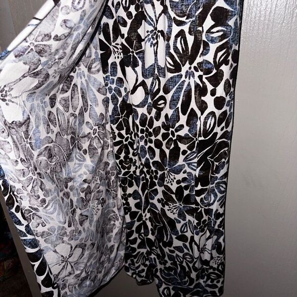 LOFT sun washed floral maxi split front wrap dress spaghetti straps-dbl cross - Picture 4 of 7